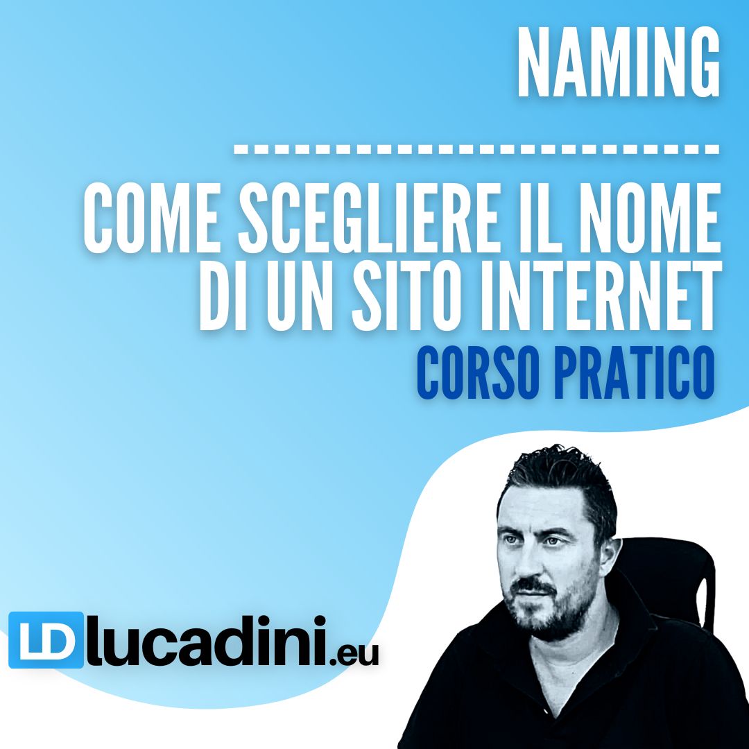 Corso Naming Come scegliere il nome di un sito Internet 1080x1080